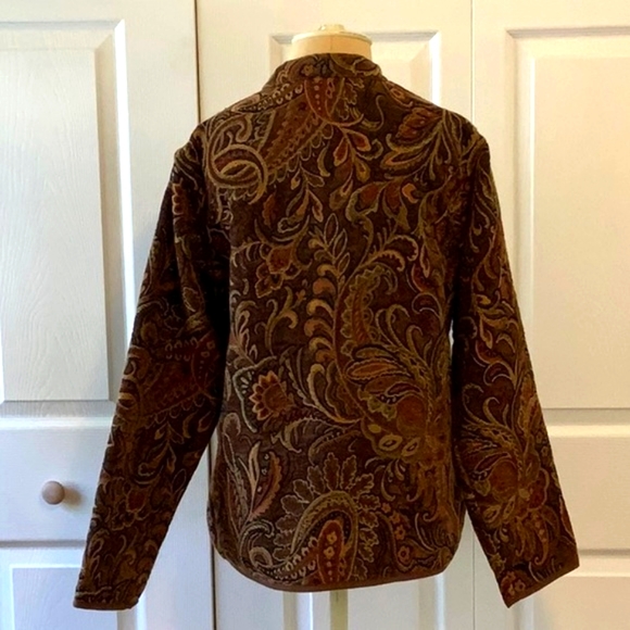 Flashback, Vintage Tapestry Brocade Jacket in Earth Tones- Medium - Picture 2 of 9